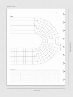 Arched Habit Tracker Planner Inserts(Arched Habit Tracker Inserts) -Cloth And Paper Shop Arched Habit Tracker Planner Inserts Hp Classic CP 1