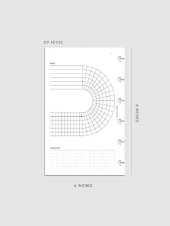 Arched Habit Tracker Planner Inserts(Arched Habit Tracker Inserts) -Cloth And Paper Shop Arched Habit Tracker Planner Inserts Petite CP 4