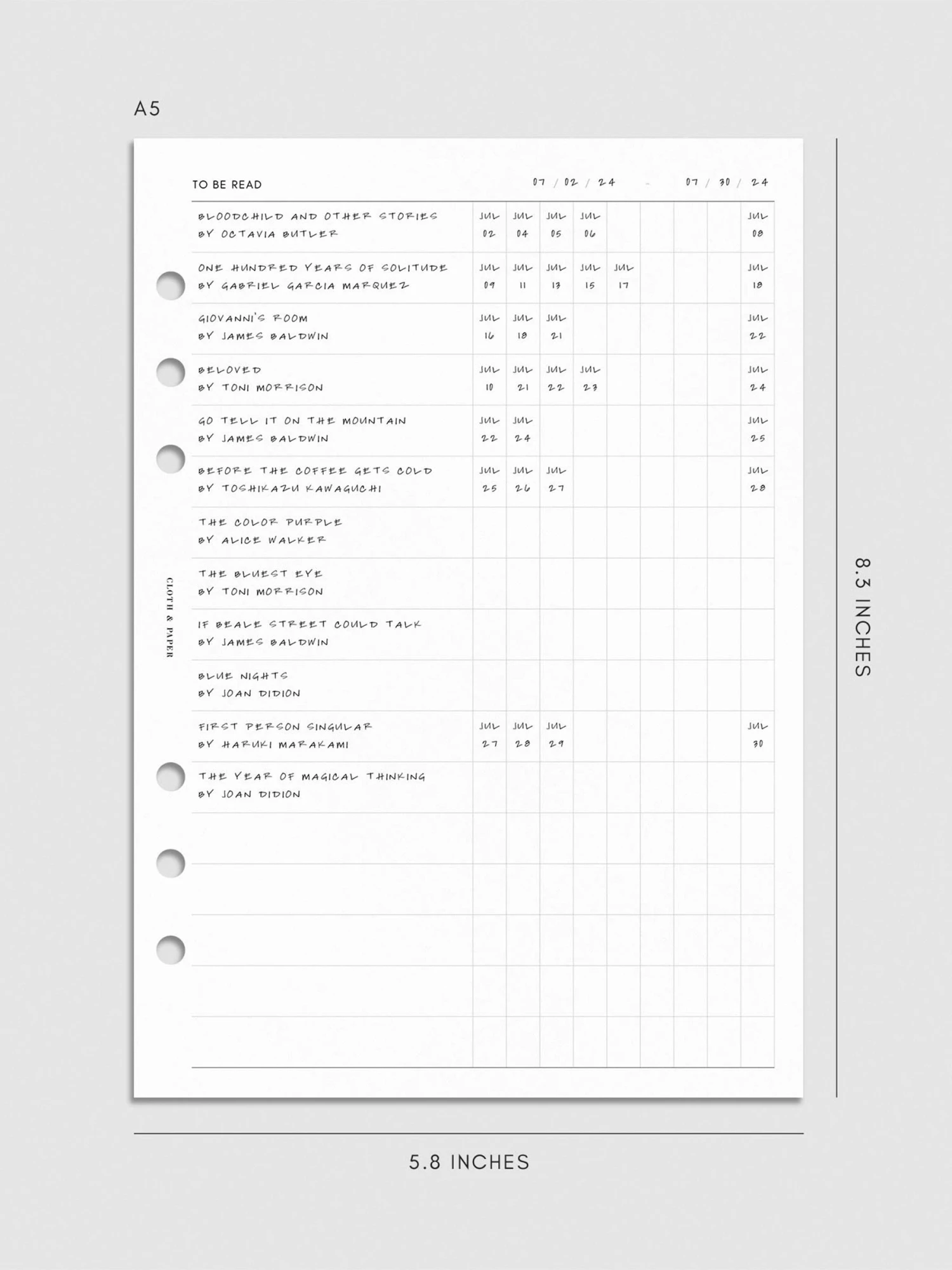 Bibliophile Planner Insert | Second Edition(Bibliophile Planner Insert Second Edition) 4 Bibliophile Planner Insert | Second Edition(Bibliophile Planner Insert Second Edition) - Image 4