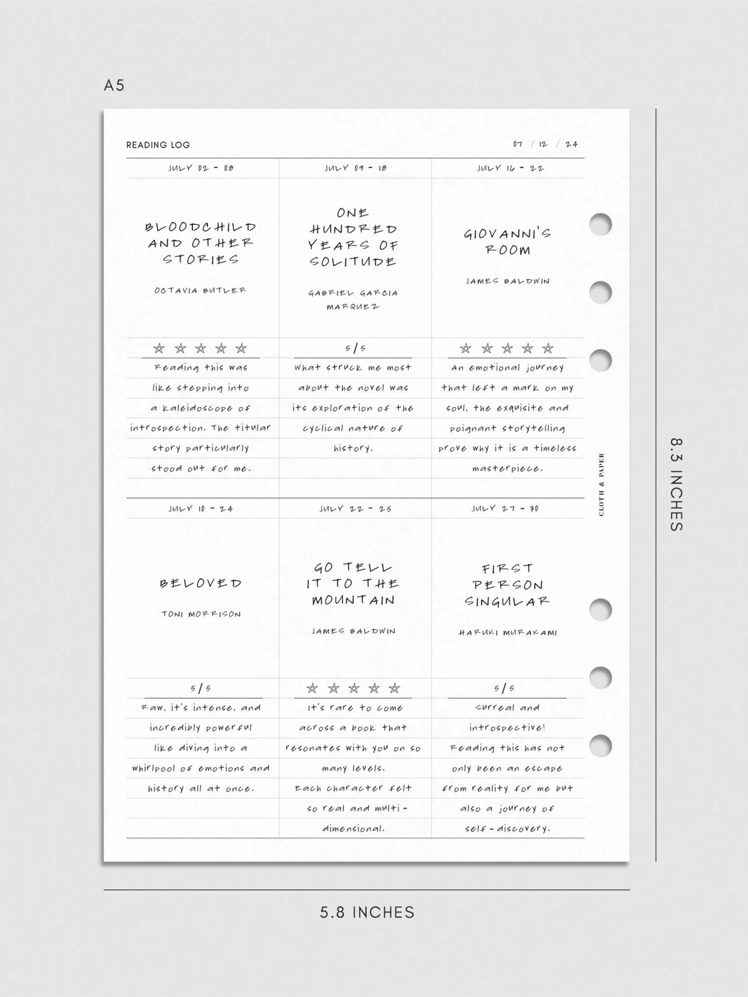 Bibliophile Planner Insert | Second Edition(Bibliophile Planner Insert Second Edition) 5 Bibliophile Planner Insert | Second Edition(Bibliophile Planner Insert Second Edition) - Image 5