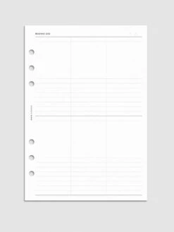 Bibliophile Planner Insert | Second Edition(Bibliophile Planner Insert Second Edition)