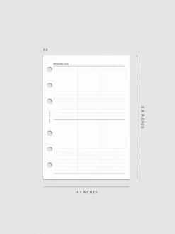 Bibliophile Planner Insert | Second Edition(Bibliophile Planner Insert Second Edition) 19 Bibliophile Planner Insert | Second Edition(Bibliophile Planner Insert Second Edition) -Cloth And Paper Shop Bibliophile Planner Insert Second Edition A6 CP 1