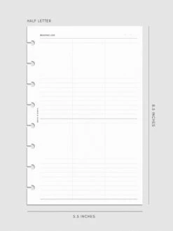 Bibliophile Planner Insert | Second Edition(Bibliophile Planner Insert Second Edition) 26 Bibliophile Planner Insert | Second Edition(Bibliophile Planner Insert Second Edition) -Cloth And Paper Shop Bibliophile Planner Insert Second Edition HL CP 1