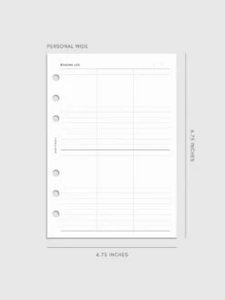 Bibliophile Planner Insert | Second Edition(Bibliophile Planner Insert Second Edition) 23 Bibliophile Planner Insert | Second Edition(Bibliophile Planner Insert Second Edition) -Cloth And Paper Shop Bibliophile Planner Insert Second Edition PersonalWide CP 1