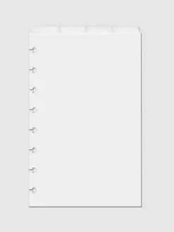 Blank Top Tab Planner Dividers | Low Profile | Matte(Blank Top Tab Planner Dividers Low Profile Matte) 32 Blank Top Tab Planner Dividers | Low Profile | Matte(Blank Top Tab Planner Dividers Low Profile Matte) -Cloth And Paper Shop Blank Top Tab Planner Dividers Low Profile Matte HalfLetter B CP 1