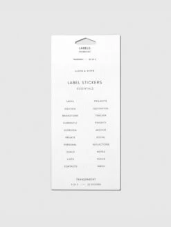 Clear Label Stickers(Clear Label Stickers) 33 Clear Label Stickers(Clear Label Stickers) -Cloth And Paper Shop Clear Label Stickers Black Sheet 3 Essentials CP 1