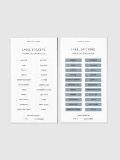 Clear Label Stickers | Financial(Clear Label Stickers Financial)