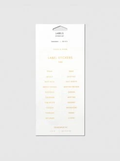 Clear Label Stickers(Clear Label Stickers) 27 Clear Label Stickers(Clear Label Stickers) -Cloth And Paper Shop Clear Label Stickers Gold Sheet 1 Time CP 1