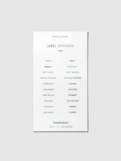 Clear Label Stickers | Legend(Clear Label Stickers Legend) 7 Clear Label Stickers | Legend(Clear Label Stickers Legend) -Cloth And Paper Shop Clear Label Stickers Legend Open Collection Transparent CP 2