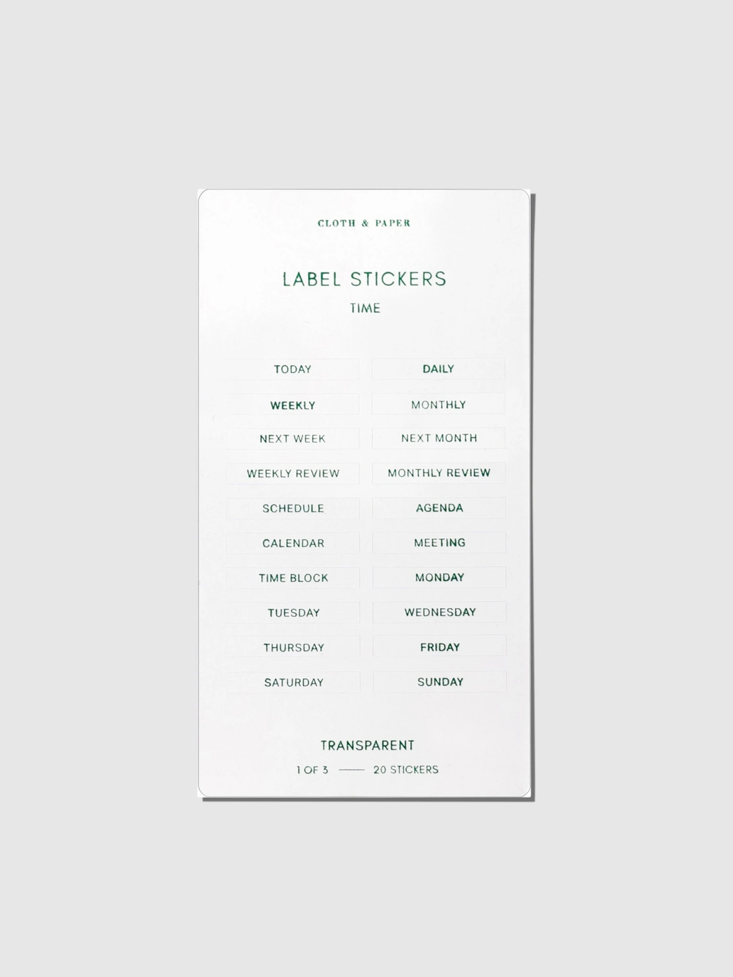 Clear Label Stickers | Legend(Clear Label Stickers Legend) 3 Clear Label Stickers | Legend(Clear Label Stickers Legend) - Image 3