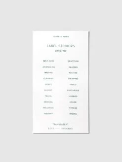 Clear Label Stickers | Legend(Clear Label Stickers Legend) 8 Clear Label Stickers | Legend(Clear Label Stickers Legend) -Cloth And Paper Shop Clear Label Stickers Legend Open Collection Transparent CP 3