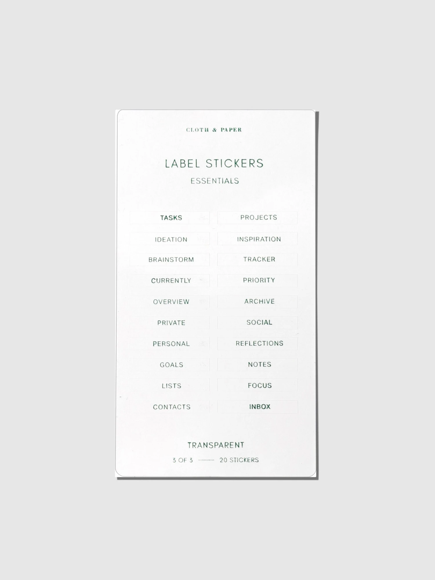 Clear Label Stickers | Legend(Clear Label Stickers Legend) 5 Clear Label Stickers | Legend(Clear Label Stickers Legend) - Image 5