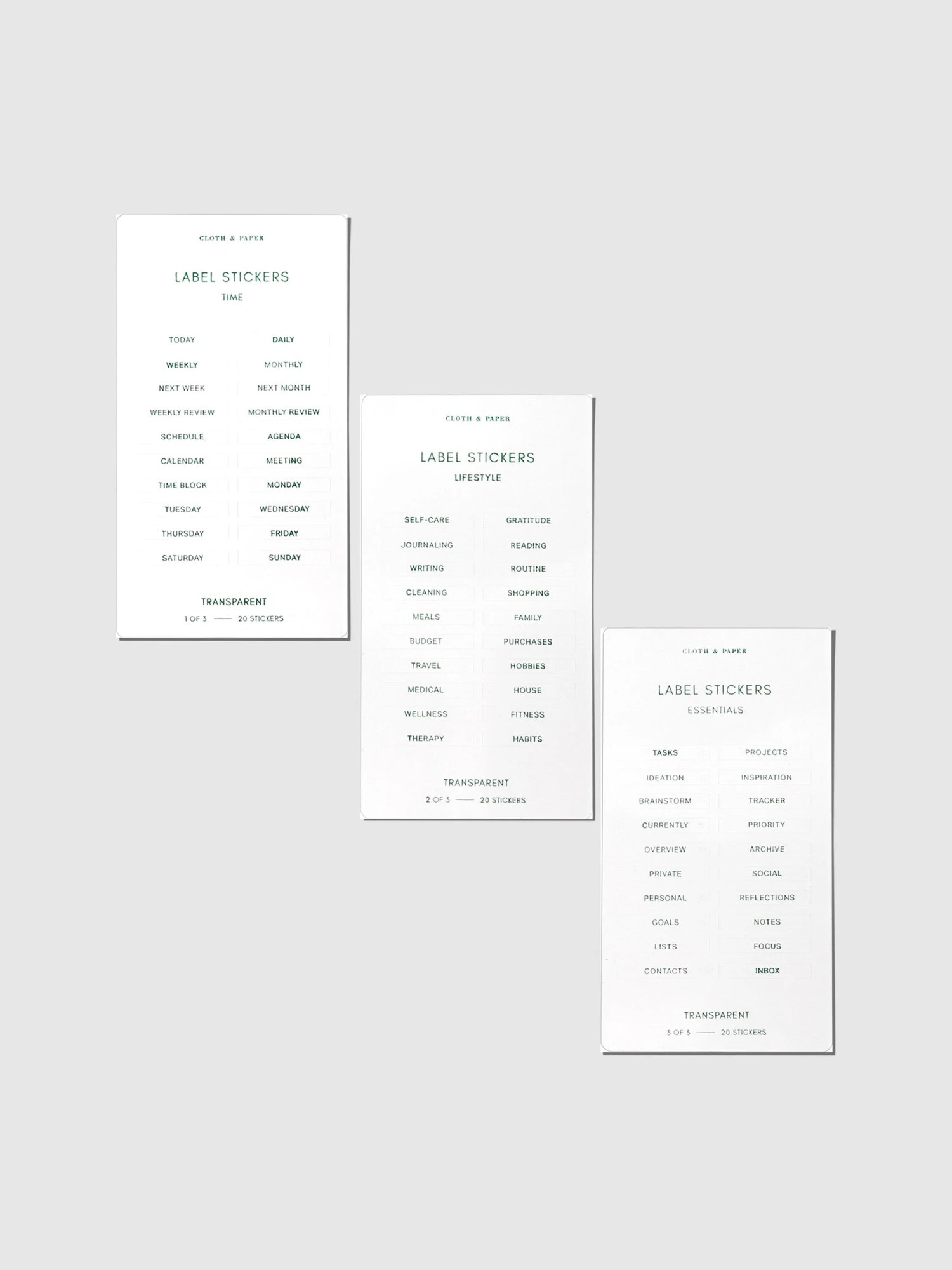 Clear Label Stickers | Legend(Clear Label Stickers Legend) 2 Clear Label Stickers | Legend(Clear Label Stickers Legend) - Image 2