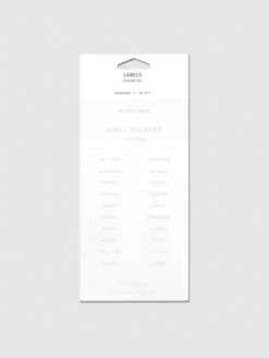 Clear Label Stickers(Clear Label Stickers) 19 Clear Label Stickers(Clear Label Stickers) -Cloth And Paper Shop Clear Label Stickers Silver Sheet 2 Lifestyle CP 1