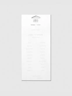 Clear Label Stickers(Clear Label Stickers) 20 Clear Label Stickers(Clear Label Stickers) -Cloth And Paper Shop Clear Label Stickers Silver Sheet 3 Essentials CP 1