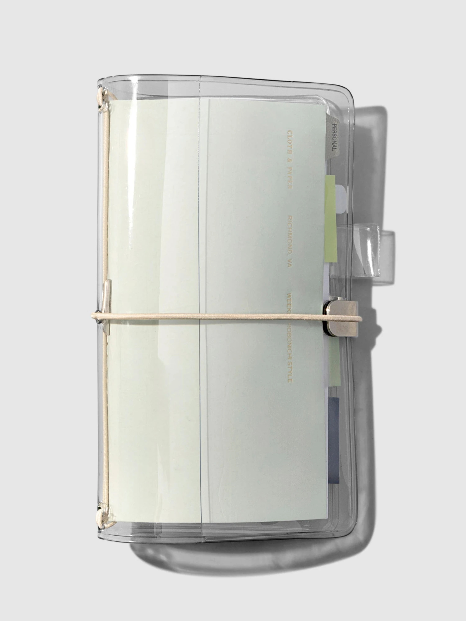 Clear Vinyl Travel Notebook Cover | Pocket Plus(Clear Vinyl Planner Travel Refillable Notebook Cover) 2 Clear Vinyl Travel Notebook Cover | Pocket Plus(Clear Vinyl Planner Travel Refillable Notebook Cover) - Image 2