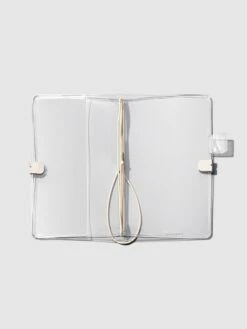 Clear Vinyl Travel Notebook Cover | Pocket Plus(Clear Vinyl Planner Travel Refillable Notebook Cover)
