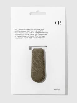 Cloth & PaperClip | Smooth Leather(Cloth Paperclip Smooth Leather) 12 Cloth & PaperClip | Smooth Leather(Cloth Paperclip Smooth Leather) -Cloth And Paper Shop Cloth and PaperClip Smooth Leather Fossil CP1