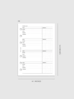 Contact List Planner Inserts | Refreshed Design(Contact List Planner Inserts Refreshed Design) 26 Contact List Planner Inserts | Refreshed Design(Contact List Planner Inserts Refreshed Design) -Cloth And Paper Shop Contact List Planner Inserts Refreshed Design A6 CP 1