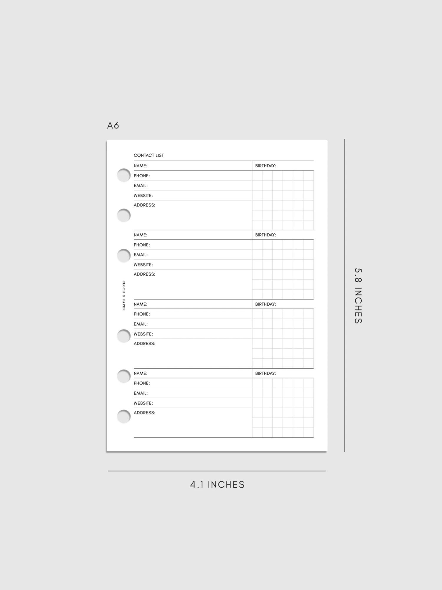 Contact List Planner Inserts | Refreshed Design(Contact List Planner Inserts Refreshed Design) 12 Contact List Planner Inserts | Refreshed Design(Contact List Planner Inserts Refreshed Design) - Image 12
