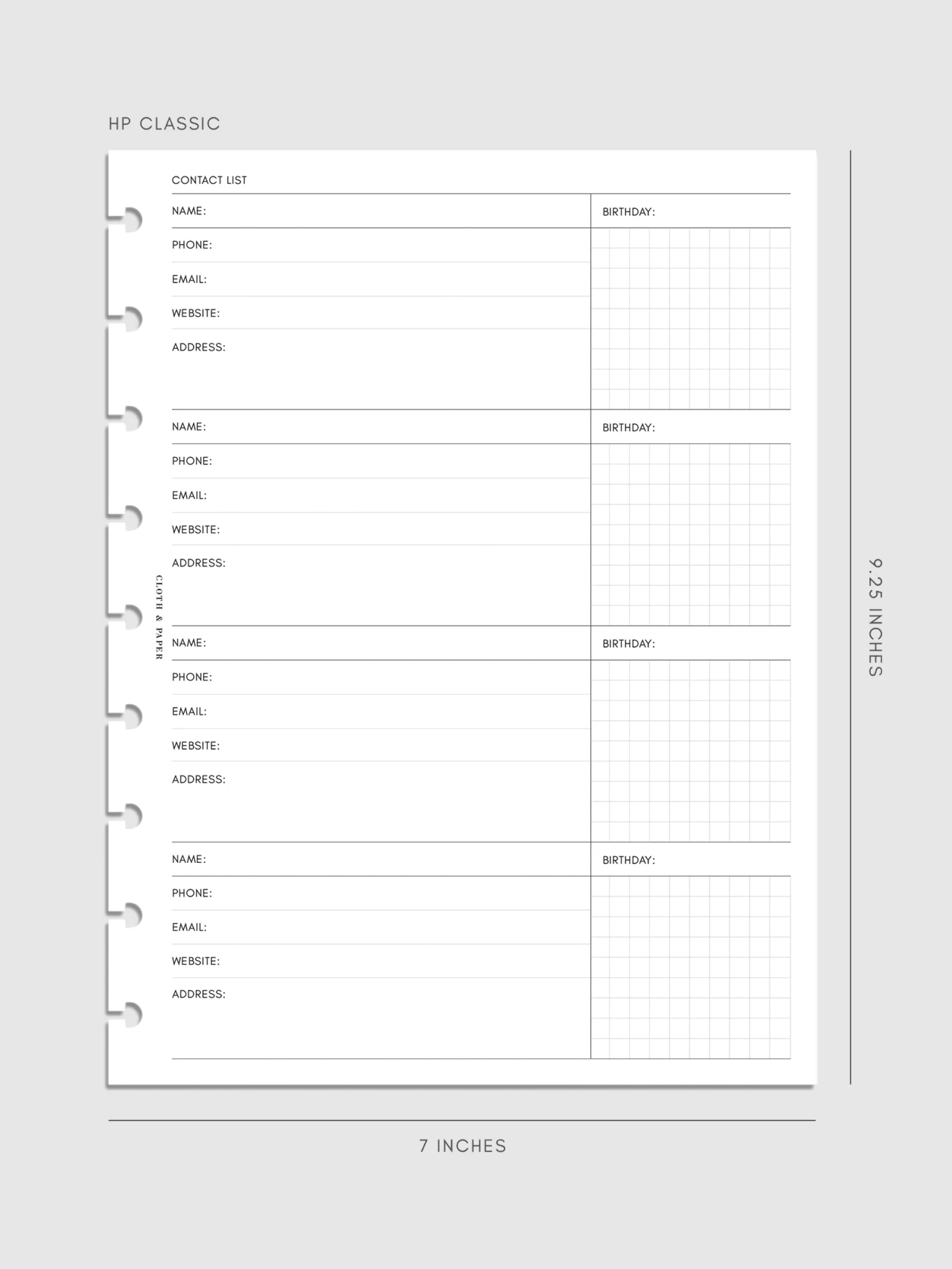 Contact List Planner Inserts | Refreshed Design(Contact List Planner Inserts Refreshed Design) 14 Contact List Planner Inserts | Refreshed Design(Contact List Planner Inserts Refreshed Design) - Image 14