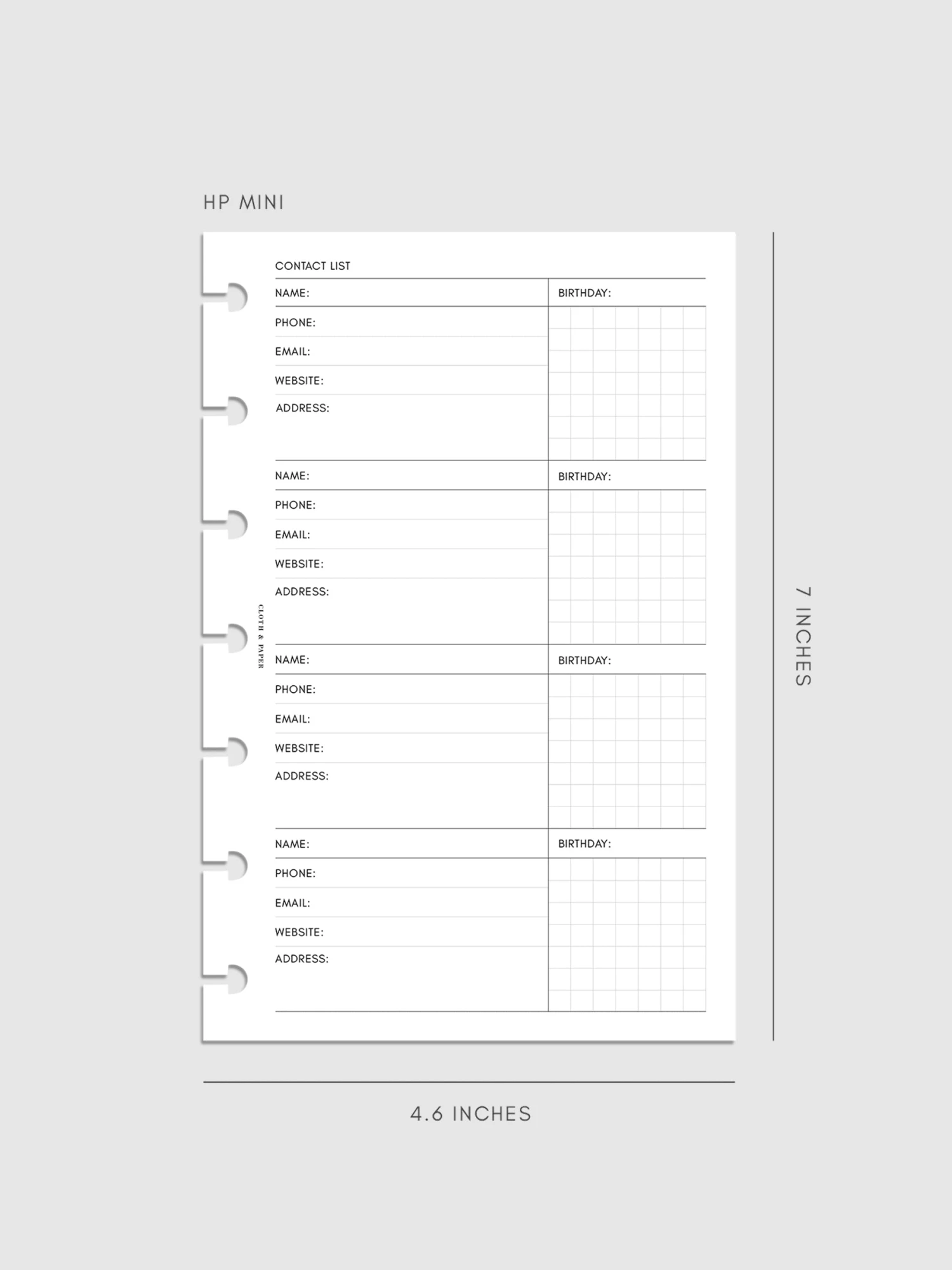 Contact List Planner Inserts | Refreshed Design(Contact List Planner Inserts Refreshed Design) 13 Contact List Planner Inserts | Refreshed Design(Contact List Planner Inserts Refreshed Design) - Image 13
