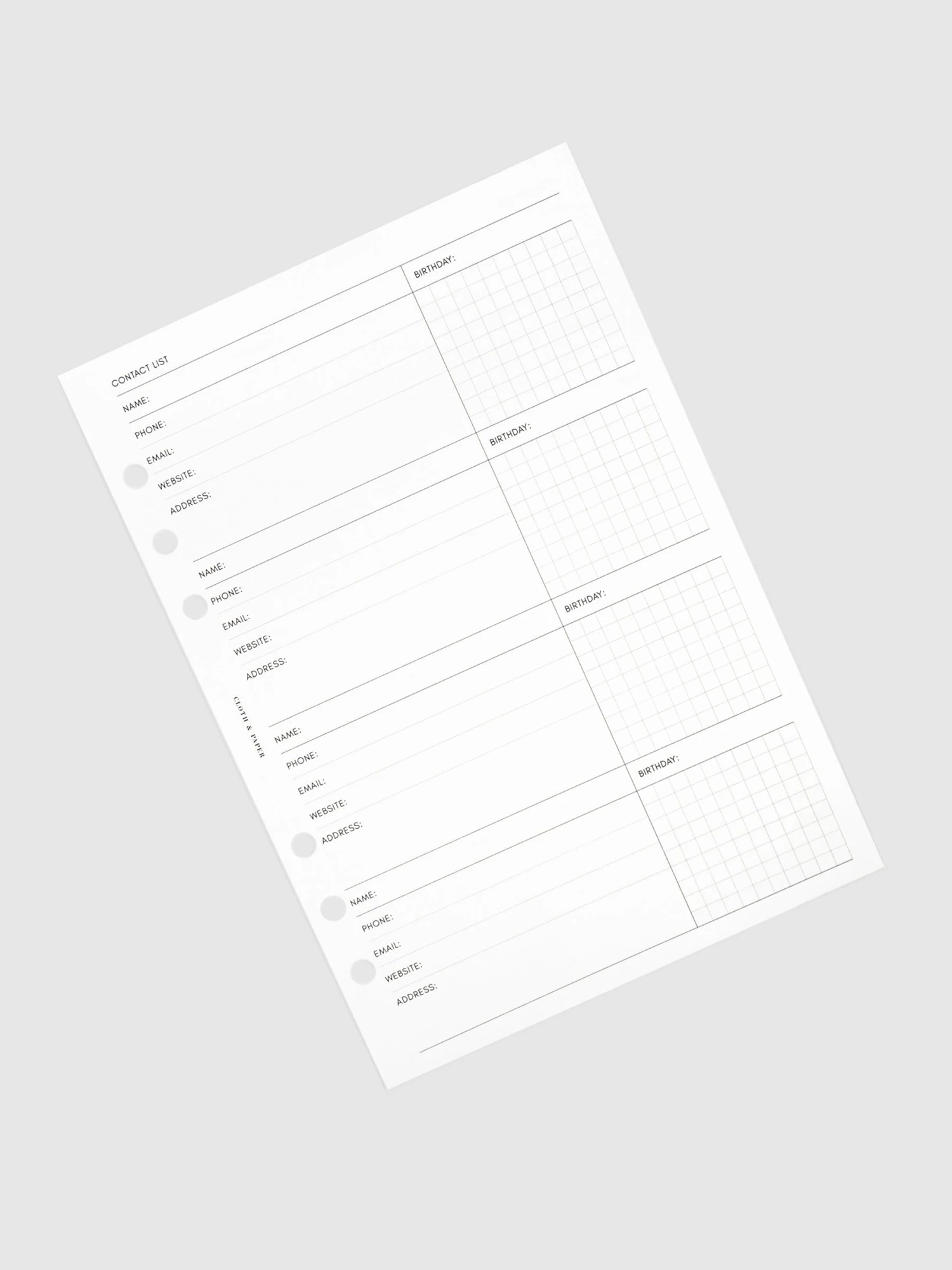 Contact List Planner Inserts | Refreshed Design(Contact List Planner Inserts Refreshed Design) 8 Contact List Planner Inserts | Refreshed Design(Contact List Planner Inserts Refreshed Design) - Image 8
