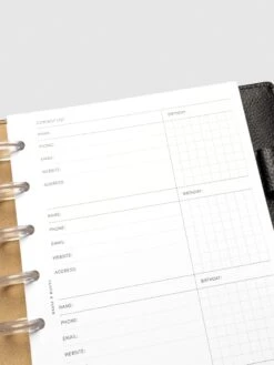 Contact List Planner Inserts | Refreshed Design(Contact List Planner Inserts Refreshed Design) 21 Contact List Planner Inserts | Refreshed Design(Contact List Planner Inserts Refreshed Design) -Cloth And Paper Shop ContactList Inserts HalfLetter 2