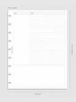 Cornell Style Note Inserts | 2nd Edition(New Cornell Style Note Inserts Updated Design) 23 Cornell Style Note Inserts | 2nd Edition(New Cornell Style Note Inserts Updated Design) -Cloth And Paper Shop Cornell Style Note Inserts 2nd Edition HPC CP 1