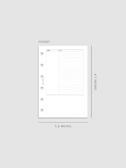 Cornell Style Note Inserts | 2nd Edition(New Cornell Style Note Inserts Updated Design) 15 Cornell Style Note Inserts | 2nd Edition(New Cornell Style Note Inserts Updated Design) -Cloth And Paper Shop Cornell Style Note Inserts 2nd Edition Pocket CP 1