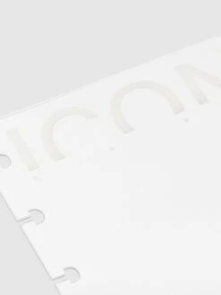 Crystal Clear Notebook Cover | Icon | Half Letter Discbound(Crystal Clear Notebook Cover Icon Half Letter Discbound) -Cloth And Paper Shop Crystal Clear Notebook Cover Icon Half Letter Discbound CP 1