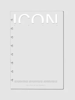 Crystal Clear Notebook Cover | Icon | Half Letter Discbound(Crystal Clear Notebook Cover Icon Half Letter Discbound)