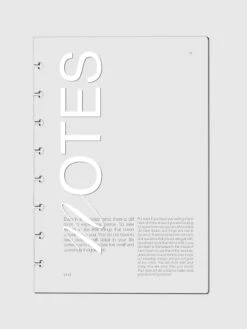 Crystal Clear Notebook Cover | Notes | Half Letter(Crystal Clear Notebook Cover Notes Half Letter)