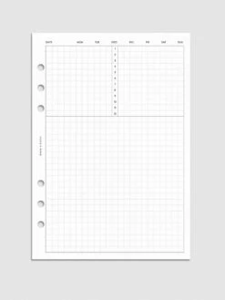 Daily Agenda Graph Inserts | Undated 24 Hours(Daily Agenda Graph Inserts Undated 24 Hours)