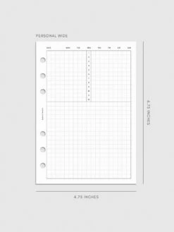 Daily Agenda Graph Inserts | Undated 24 Hours(Daily Agenda Graph Inserts Undated 24 Hours) 19 Daily Agenda Graph Inserts | Undated 24 Hours(Daily Agenda Graph Inserts Undated 24 Hours) -Cloth And Paper Shop Daily Agenda Graph Inserts Undated 24 Hours PersonalWide Vol3 CP 1