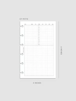 Daily Agenda Graph Inserts | Undated 24 Hours(Daily Agenda Graph Inserts Undated 24 Hours) 17 Daily Agenda Graph Inserts | Undated 24 Hours(Daily Agenda Graph Inserts Undated 24 Hours) -Cloth And Paper Shop Daily Agenda Graph Inserts Undated 24 Hours Petite Vol3 CP 1