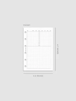 Daily Agenda Graph Inserts | Undated 24 Hours(Daily Agenda Graph Inserts Undated 24 Hours) 15 Daily Agenda Graph Inserts | Undated 24 Hours(Daily Agenda Graph Inserts Undated 24 Hours) -Cloth And Paper Shop Daily Agenda Graph Inserts Undated 24 Hours Pocket Vol3 CP 1