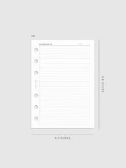 Daily Gratitude Log Planner Inserts(Daily Gratitude Log Planner Inserts) -Cloth And Paper Shop Daily Gratitude Log Planner Inserts A6 CP 1