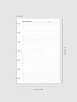 Daily Gratitude Log Planner Inserts(Daily Gratitude Log Planner Inserts) -Cloth And Paper Shop Daily Gratitude Log Planner Inserts HPM CP 1