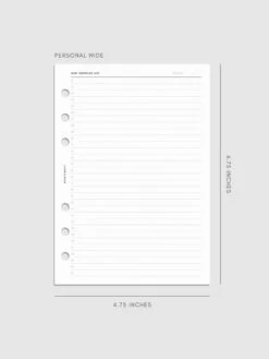 Daily Gratitude Log Planner Inserts(Daily Gratitude Log Planner Inserts) -Cloth And Paper Shop Daily Gratitude Log Planner Inserts PW CP 1