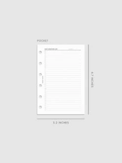 Daily Gratitude Log Planner Inserts(Daily Gratitude Log Planner Inserts) -Cloth And Paper Shop Daily Gratitude Log Planner Inserts Pocket CP 1
