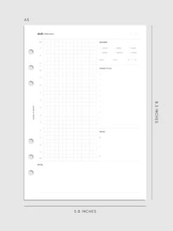 Daily Itinerary Inserts(Daily Itinerary Inserts) 18 Daily Itinerary Inserts(Daily Itinerary Inserts) -Cloth And Paper Shop Daily Itinerary Inserts A5 CP 1