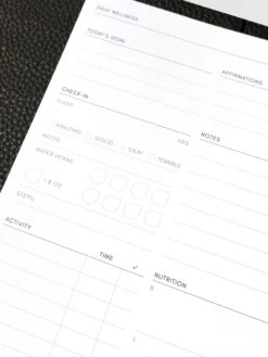 Daily Wellness Planner Inserts(Daily Wellness Planner Inserts) -Cloth And Paper Shop Daily Wellness Planner Inserts A5 CP 5