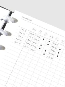 Daily Wellness Planner Inserts(Daily Wellness Planner Inserts) -Cloth And Paper Shop Daily Wellness Planner Inserts HalfLetter CP 2