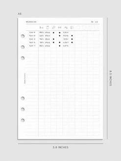 Daily Wellness Planner Inserts(Daily Wellness Planner Inserts) -Cloth And Paper Shop Daily Wellness Planner Inserts ProductMockup A5 Demo CP 1