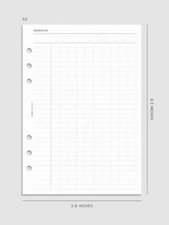 Daily Wellness Planner Inserts(Daily Wellness Planner Inserts) -Cloth And Paper Shop Daily Wellness Planner Inserts ProductMockup A5 Wellnesslog CP 1