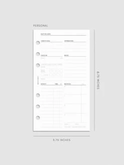 Daily Wellness Planner Inserts(Daily Wellness Planner Inserts) -Cloth And Paper Shop Daily Wellness Planner Inserts ProductMockup Personal CP 1