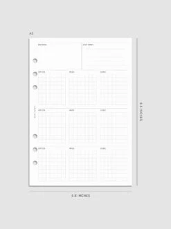 Decision Making Planner Inserts(Decision Making Planner Inserts) -Cloth And Paper Shop Decision Making Inserts Mockup A5