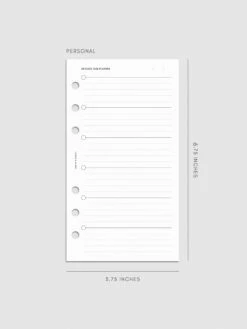 Detailed Task Planner Inserts(Detailed Task Planner Inserts) 21 Detailed Task Planner Inserts(Detailed Task Planner Inserts) -Cloth And Paper Shop Detailed Task Planner Inserts Personal CP 1