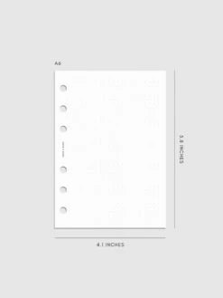 Dot Grid Planner Inserts(Dot Grid Planner Inserts) 22 Dot Grid Planner Inserts(Dot Grid Planner Inserts) -Cloth And Paper Shop Dot Grid Planner Inserts Mockup A6 CP 1